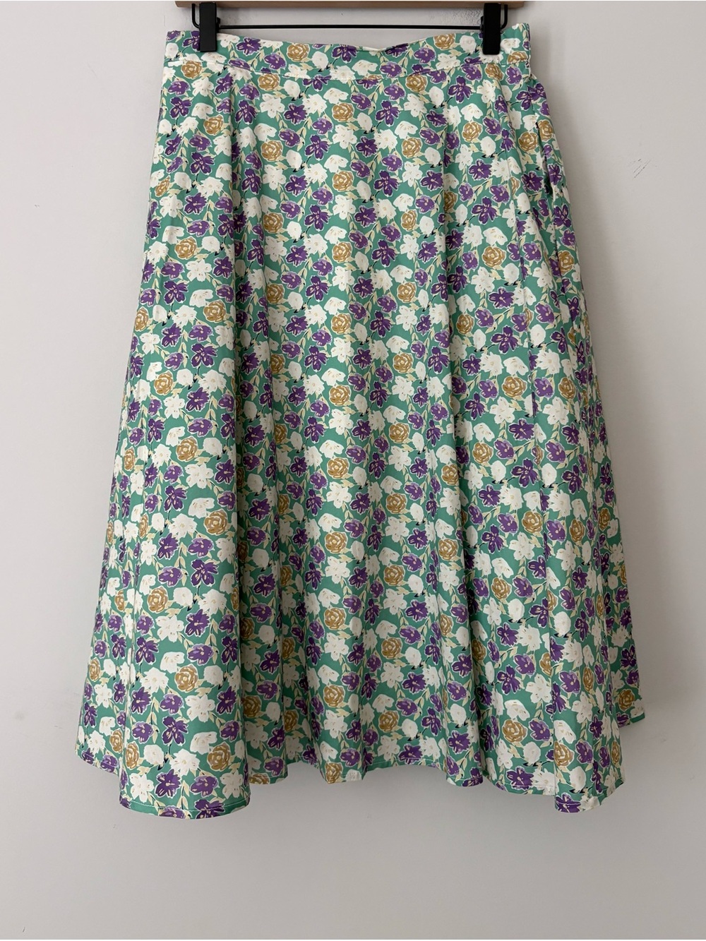 Tulip B Floral A-Line Midi Skirt